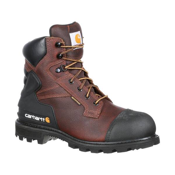 Vintage Carhartt Mens Size 10.5 W Distressed Steel Toe Leather Work Boots Brown Carhartt Men main image 4