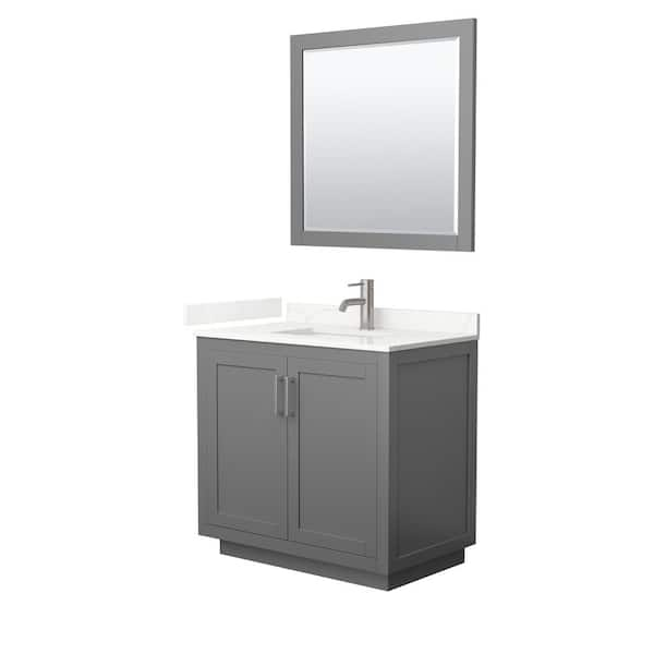 Home Decorators Collection Sonoma 36 in. W x 22 in. D x 34.50 in. H Bath Vanity in Midnight Blue with Carrara Marble Top