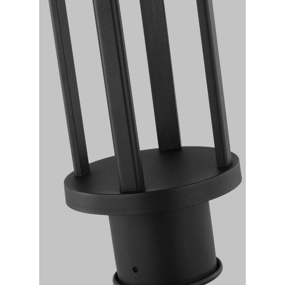 Union Modern Black LED Outdoor Post Lantern, Alexa Compatible