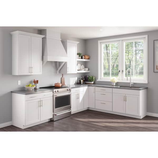 Cottage 14.5 in. W x 0.75 in. D x 14.5 in. H in White Cabinet Door Sample
