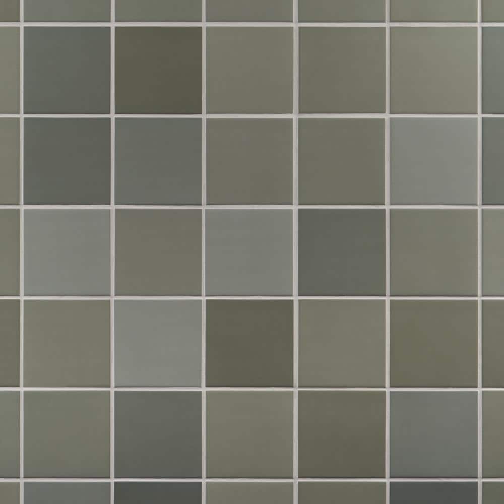 Sage Green Matte Porcelain 5x5 Wall Tile