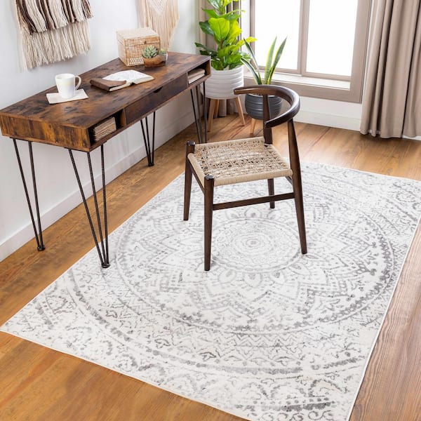 Tadcaster Light Gray/Gray/Medium Gray 9 ft. x 12 ft. Area Rug