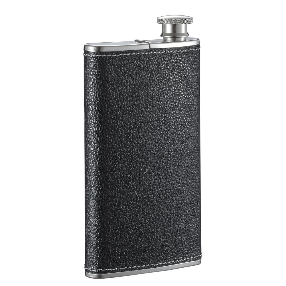 New in Box Personalized Visol 4oz Stainless Steel Brushed Polished Hip Flask 