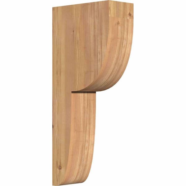 Ekena Millwork 5-1/2 in. x 12 in. x 28 in. Western Red Cedar Crestline Smooth Corbel