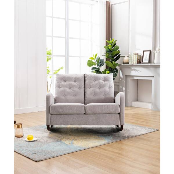 upholstered double rocker