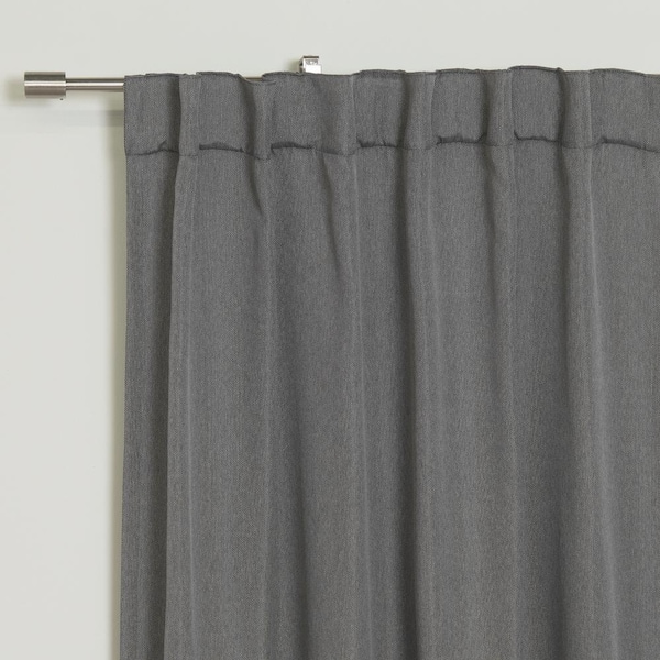 Best Home Fashion Dark Gray Basketweave, Best Faux Linen Curtains