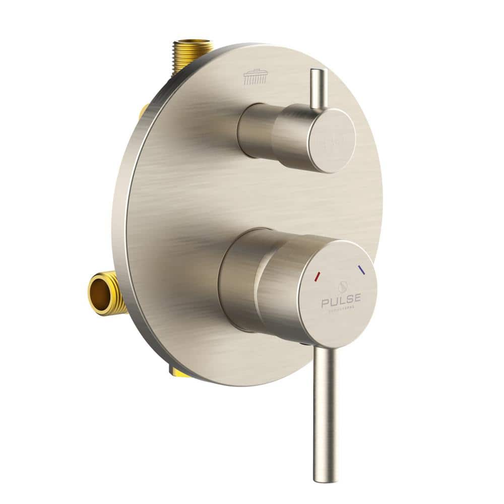 Brushed Nickel 2-Way Diverter Valve and Trim Kit