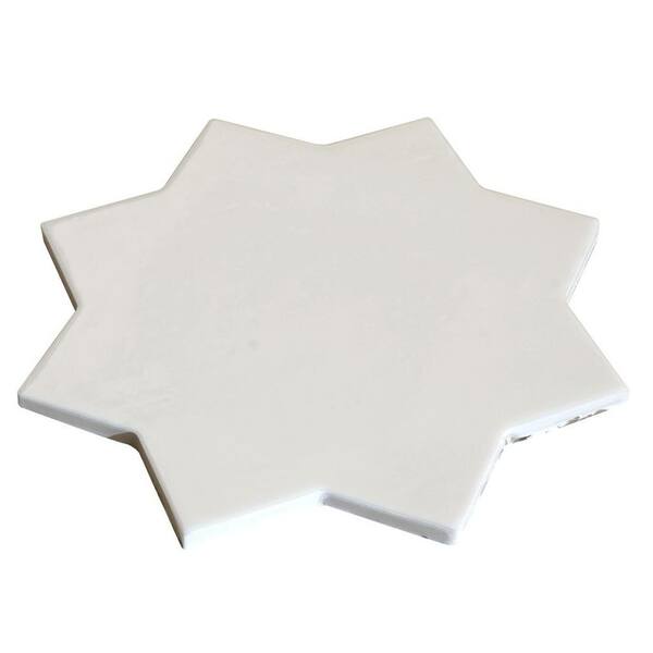 Apollo Tile Terralis 7 in. x 7 in. Glossy Pearl White