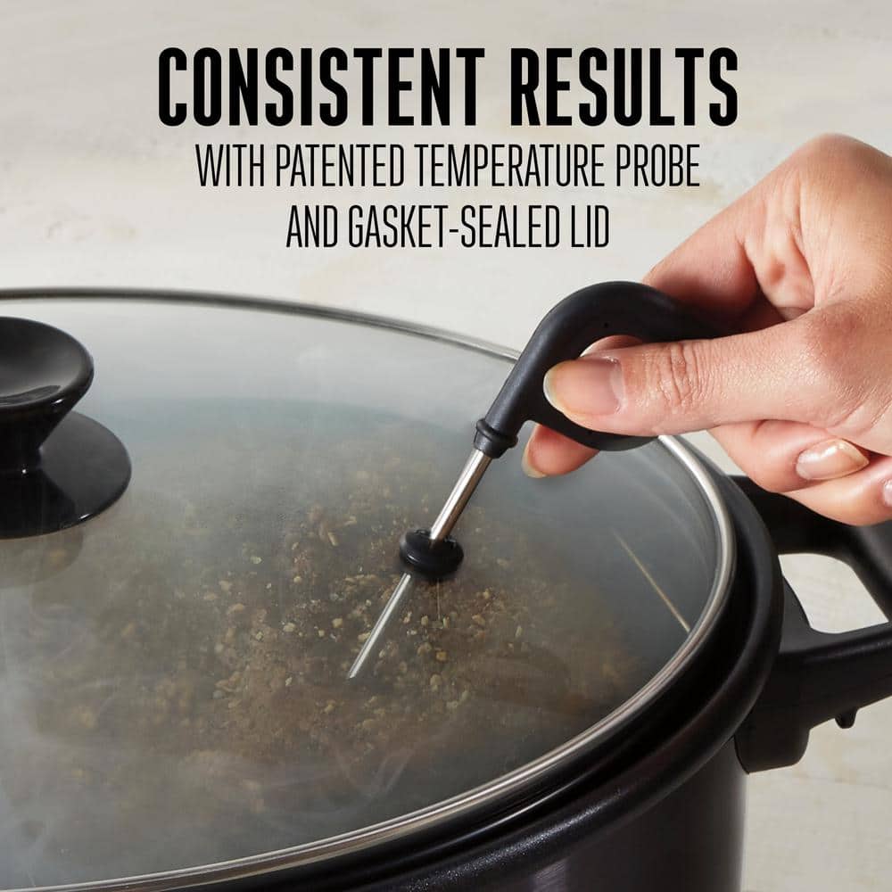 Weston Black Digital Display 6 Quart Indoor Smoker and Slow Cooker