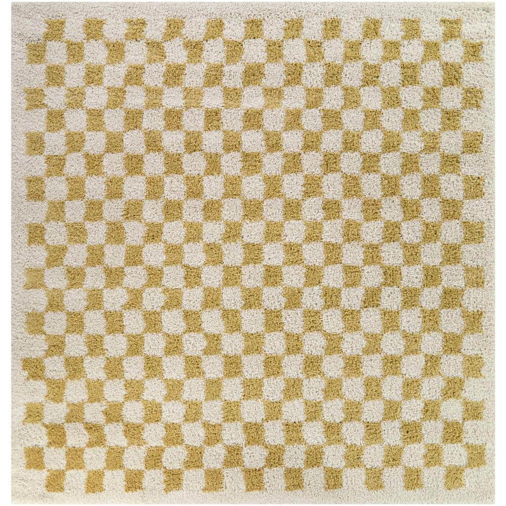 Covey Mustard 7 ft. x 7 ft. Geometric Square Area Rug price history on PriceWatchPro