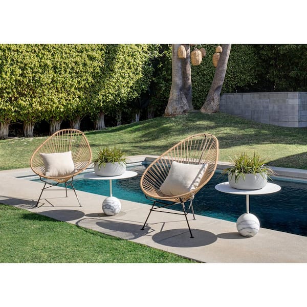 Kona Bowl 14 in. Round White Plastic Planter (2-Pack)