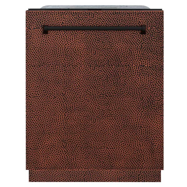 Monument Series 24 in. Top Control 6-Cycle Tall Tub Dishwasher with 3rd Rack in Hand Hammered Copper