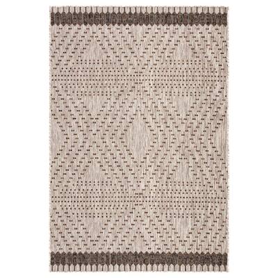 Decora Borders 5 ft. 3 in. x 7 ft. 6 in. Gray Area Rug