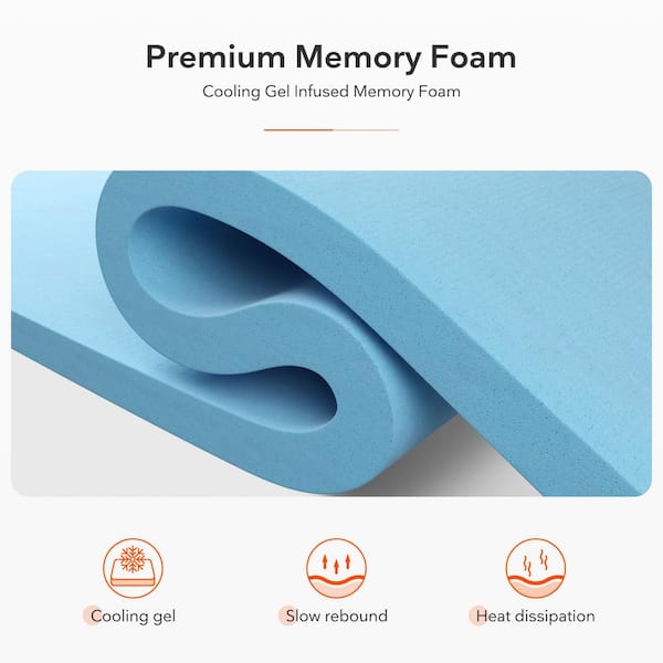 10 in. Medium Memory Foam Hybrid Euro Top Mattress, Individually Wrapped Innerspring King Size Mattress