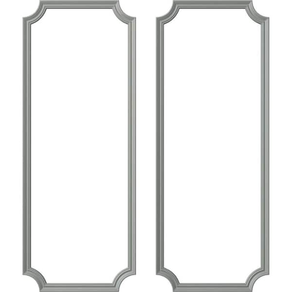 Ekena Millwork 28 in. W x 72 in. H Unfinished Polyurethane Panel Moulding Kit (Double Panel)