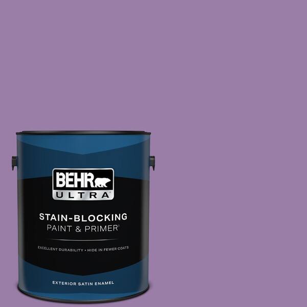 BEHR ULTRA 1 gal. #MQ4-61 Lilac Intuition Satin Enamel Exterior Paint & Primer