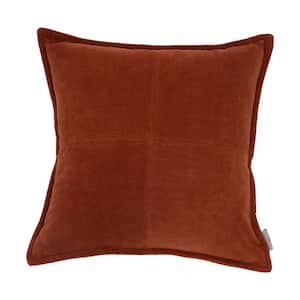 Lambent Cross Stitch Square Pillow 18 in. x 18 in. Spice Route