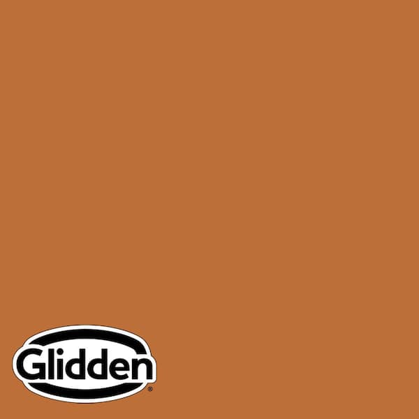 Glidden Premium 1 qt. PPG1201-7 Lucky Penny Semi-Gloss Exterior Latex Paint
