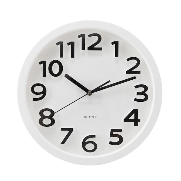 Victory Lighting LLC Tempus 13 in. White Silent Sweep Wall Clock