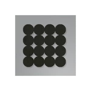 Charcoal Modern Circles Acoustical Peel and Stick Tiles (Set of 4)