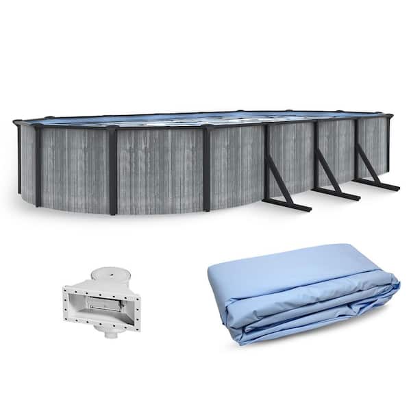 San Pedro 15 x 30 ft. Oval 52 in. Deep Above Ground Pool with 6 in. Top Seats Pool and Liner Only