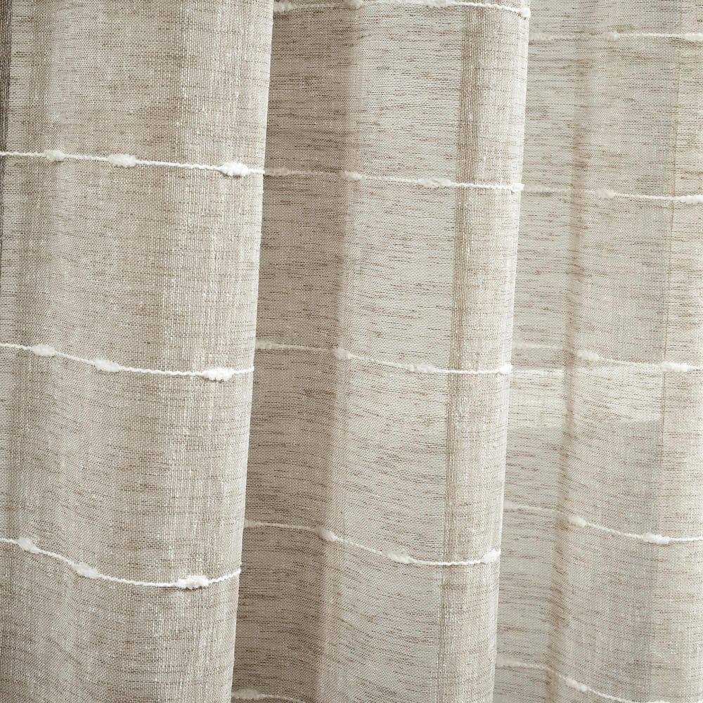 Neutral Sheer Polyester Grommet Window Curtain Panels 38" x 63"