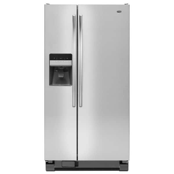 Maytag 33 in. W 22.0 cu. ft. Side by Side Refrigerator in Monochromatic Stainless Steel-DISCONTINUED