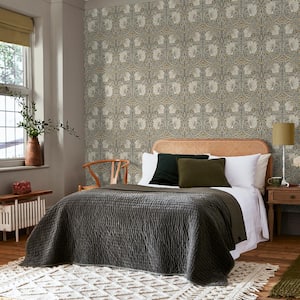 William Morris At Home Pimpernel Grey Wallpaper Sample