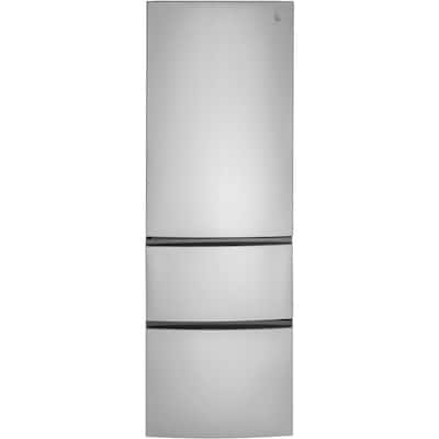 11.9 cu. ft. Built-In Bottom Freezer Refrigerator in Stainless Steel, Counter Depth