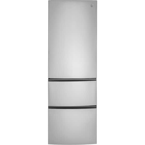 GE 11.9 cu. ft. Built-In Bottom Freezer Refrigerator in Stainless Steel, Counter Depth