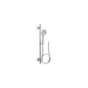Awaken B110 24 in. 4-Spray Wall Mount Handheld Shower Head with 2.5 GPM in Polished Chrome