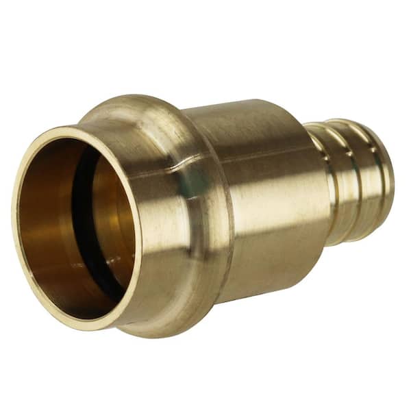 The ROP Shop 3/4 x 3/4 PEX Brass Coupling Crimp Fitting Connector Barbed  Coupler, Lead Free - The Rop Shop