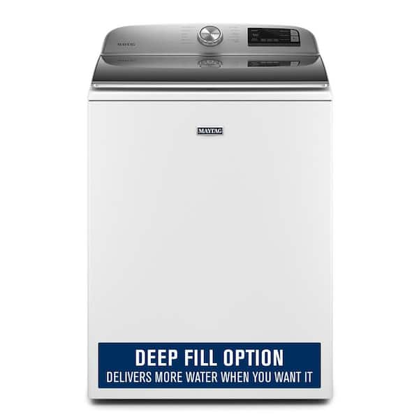 4.7 cu. ft. Smart Capable White Top Load Washing Machine with Extra Power and Deep Fill Option