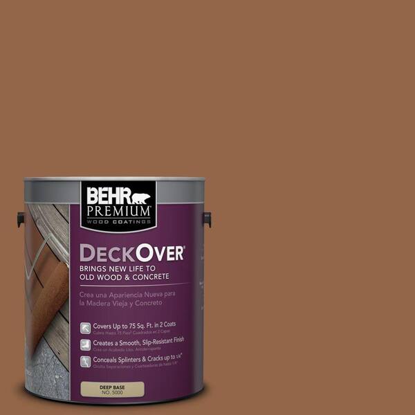 BEHR Premium DeckOver 1 gal. #SC-152 Red Cedar Solid Color Exterior Wood and Concrete Coating