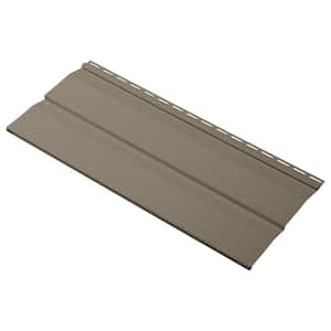 Take Home Sample Progressions Double 5 in. x 24 in. Dutch Lap Vinyl Siding in Khaki