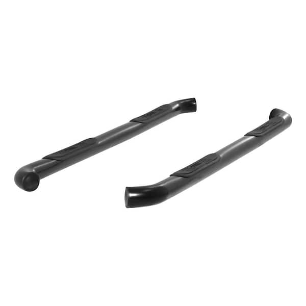 Aries 3-Inch Round Black Steel Nerf Bars, No-Drill, Select Toyota Tacoma