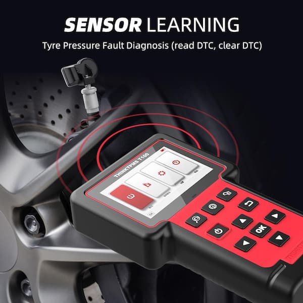 Tire Pressure System OBD2 Scanner & Relearn Car Code Reader Vehicle Diagnostic Tester Tool THINKTPMS T100