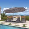 lg patio umbrellas Grand 10x10 FT Large Patio Umbrella with Base, Double-Sided Outdoor Cantilever Aluminum Umbrella, Offset Umbrella with Cover for Commercial Use, Poolside, Deck, Backyard, Black : Patio, Lawn & Garden Since its launch in 2013 PURPLE LEAF Best Value Cantilever
