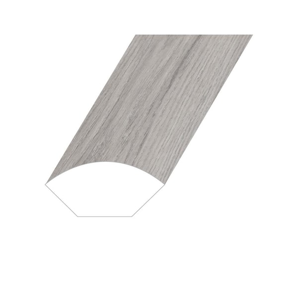  Domaine Gypsy Grey 0.6 in. T x 1 in. W x 94.5 in. L Vinyl Quarter Round Molding