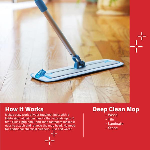 E-Cloth Deep Clean Microfiber Flat Mop 10620M - The Home Depot