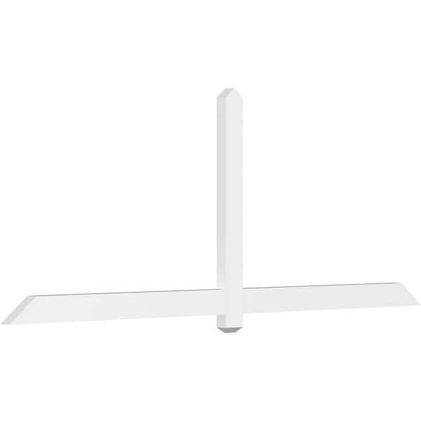 Ekena Millwork Eugene 96 in. W x 36 in. H x 2 in. D Signature Polyurethane Bracket
