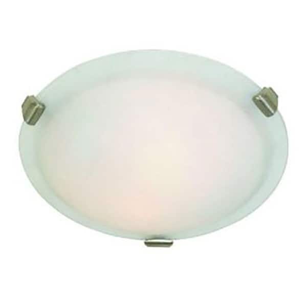 ARTCRAFT Clip Flush 3-Light Chrome Flush Mount