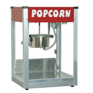 Thrifty Pop 4 oz. Red Stainless Steel Countertop Popcorn Machine