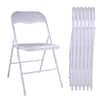 Amucolo Black Plastic Stackable Folding Chairs with Padded Cushion Seat(Set  of 6) FX-CYD0-NNYY - The Home Depot