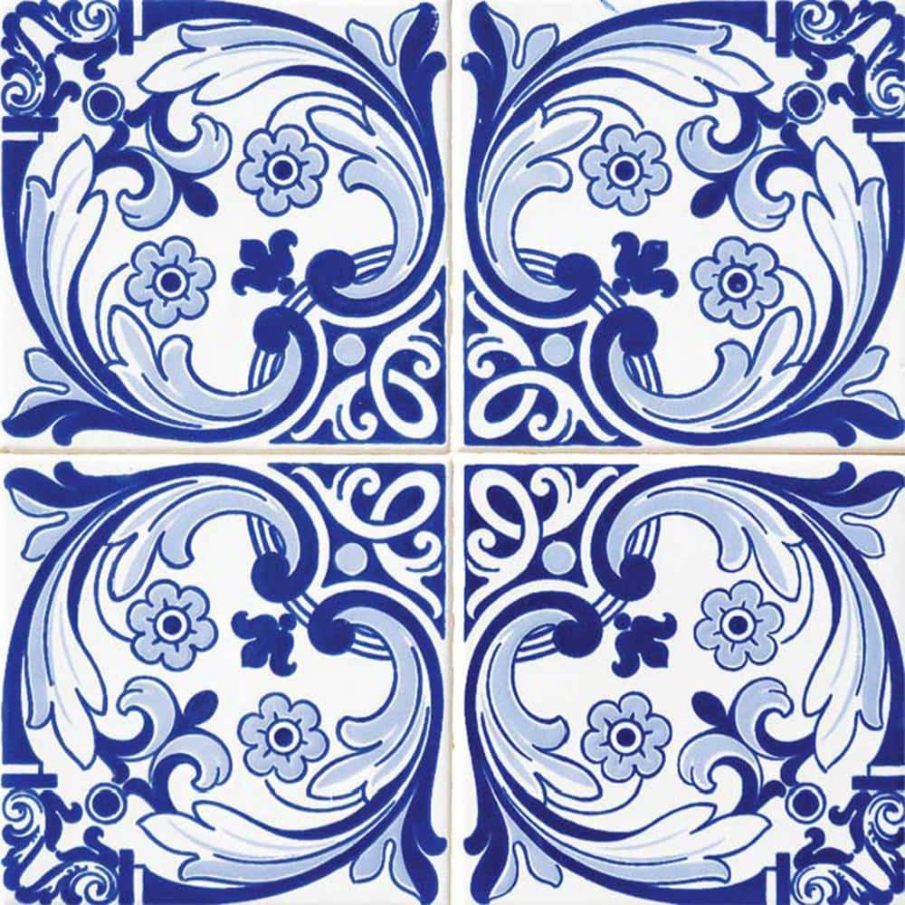Blue/White H13 5 in. x 5 in. Vinyl Peel and Stick Tile (24-Tiles, 4.17 sq. ft./Pack) price history on PriceWatchPro