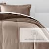 Becky Cameron Taupe and Chocolate Microfiber Down Alternative Full / Queen Reversible  Comforter Set IH-CMF-REV-Q-TA - The Home Depot