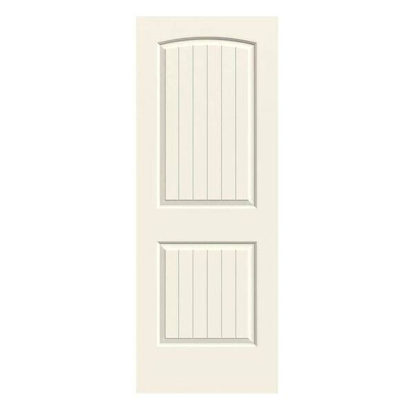 JELD-WEN 30 in. x 80 in. Santa Fe Vanilla Painted Smooth Solid Core Molded Composite MDF Interior Door Slab
