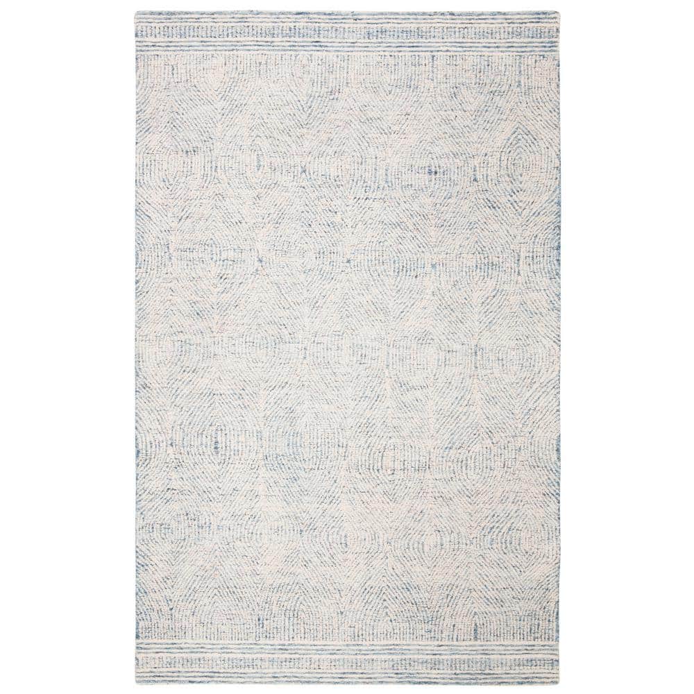 Abstract Ivory/Blue 11 ft. x 15 ft. Geometric Area Rug price history on PriceWatchPro