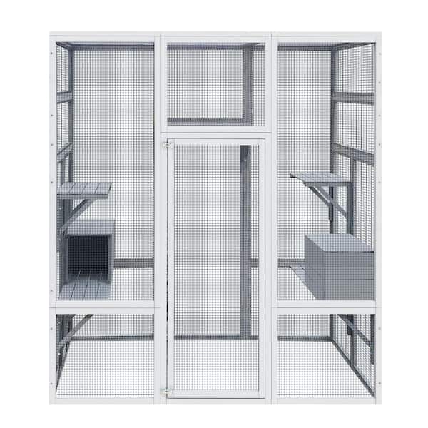 62.6 in. x 32.3 in. x 70.1 in. Outdoor Large Waterproof Cat House Indoor Catio