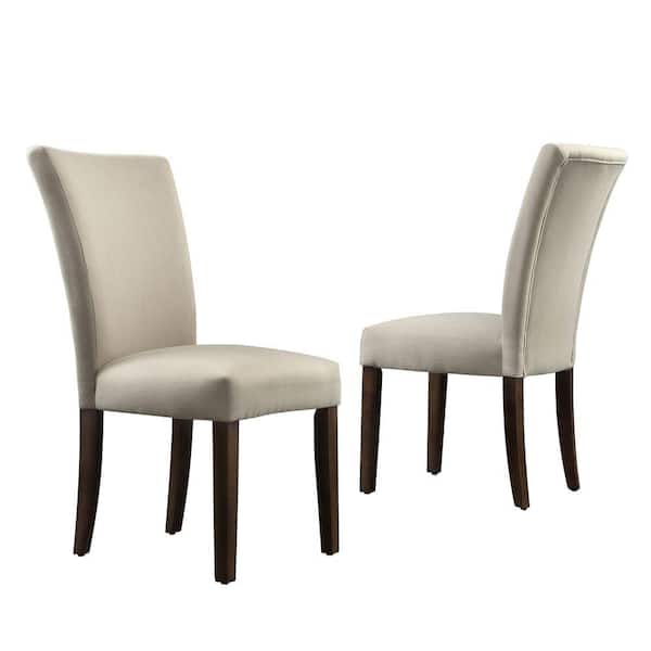 HomeSullivan Whitmire Grey Fabric Parsons Dining Chair (Set of 2)